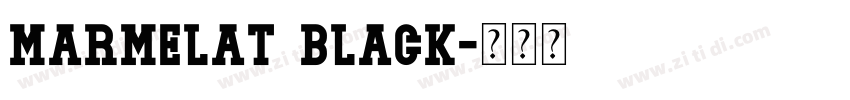 Marmelat Black字体转换